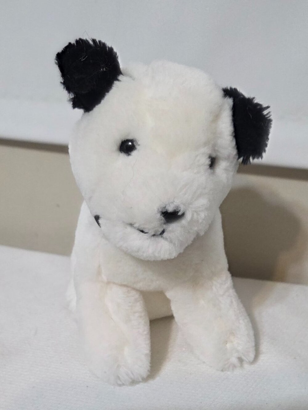 Dakin Vintage 1993 RCA Nipper Dog Puppy Plush Stuffed Animal 6" Collar